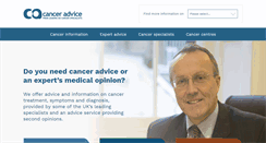 Desktop Screenshot of canceradvice.co.uk